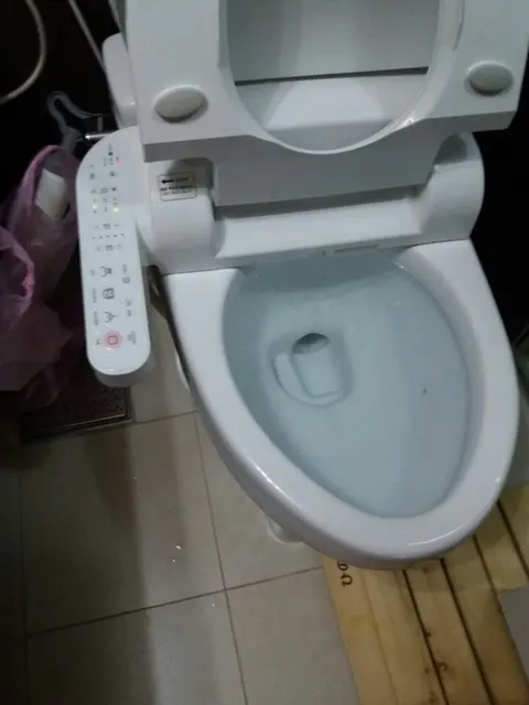 막힌 비데 변기